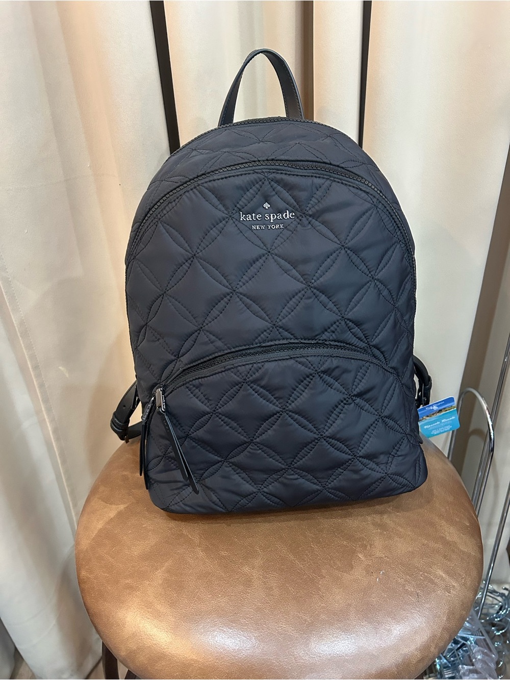 kate spade Black Quilted Nylon Backpack
